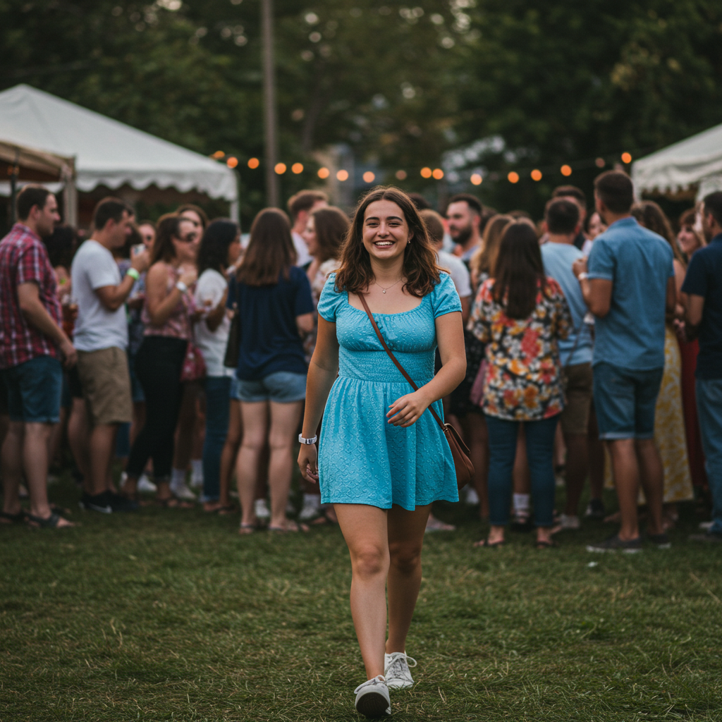 image showing  successful exit from a social interaction.