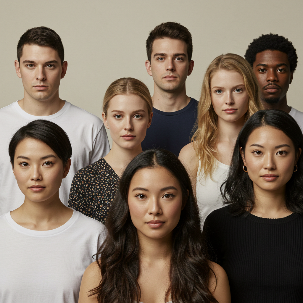 A diverse group of people from different ages, genders, and ethnicities looking hopeful and confident, with subtle visual effects suggesting new hair growth. The image should convey empowerment and restored identity, not just vanity.