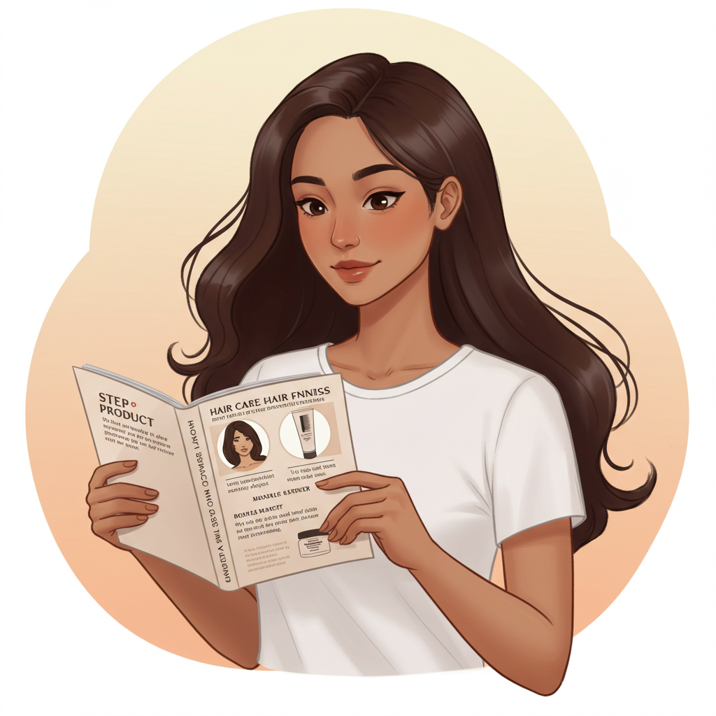 [Step-by-step illustration showing proper minoxidil application technique]